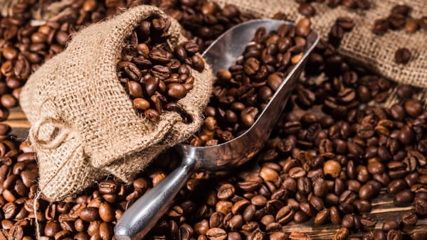 Roasted coffee beans