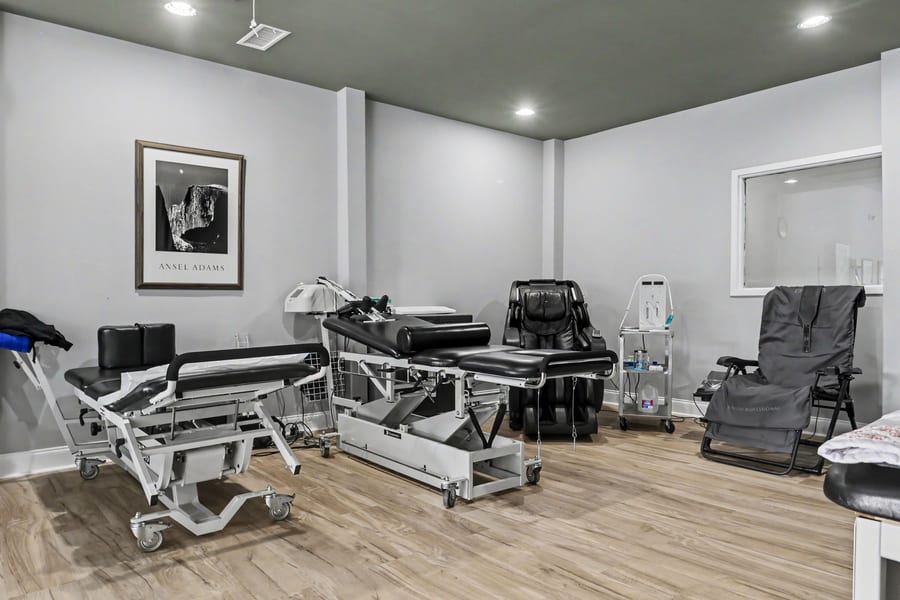 The spinal decompression suite at Progressive Medical Center in Atlanta