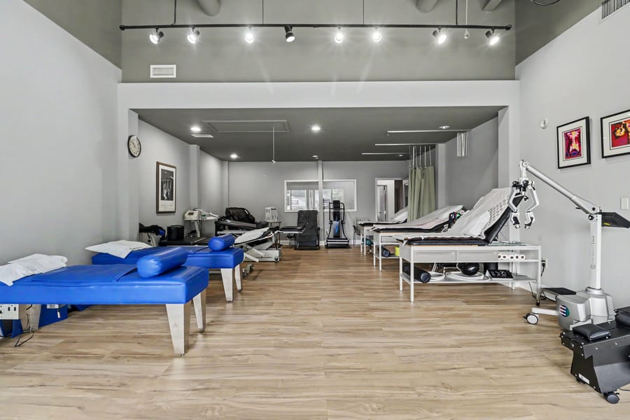 The chiropractic and physical therapy suite at Progressive Medical Center