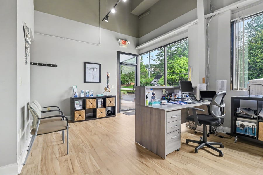 The reception and front desk at Progressive Medical Center in Atlanta