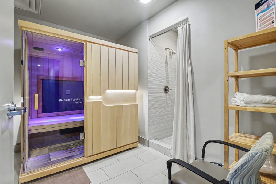 The full-spectrum infrared sauna at Progressive Medical Center in Atlanta