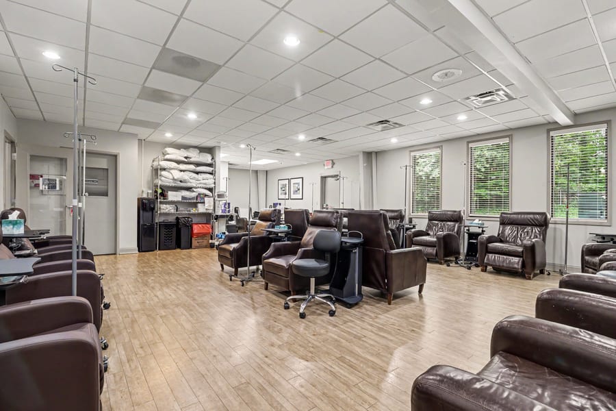 The IV and infusion lounge at Progressive Medical Center in Atlanta