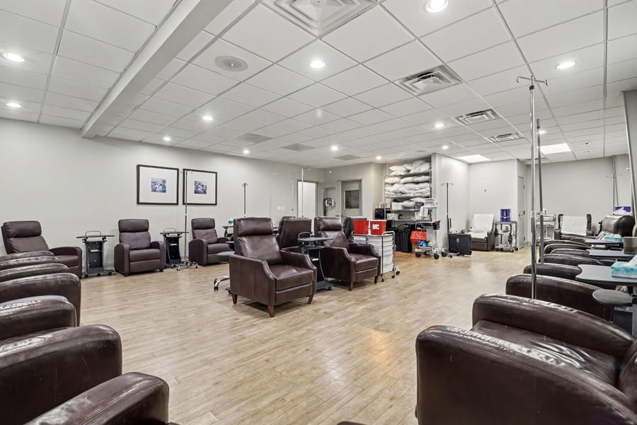 The IV and infusion suite at Progressive Medical Center in Atlanta