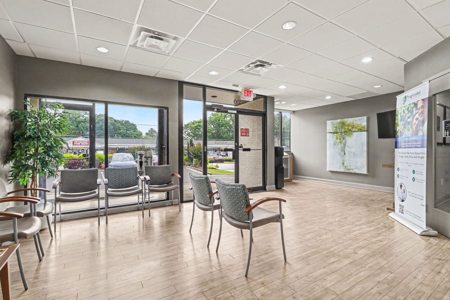 The lobby and entrance at Progressive Medical Center in Atlanta