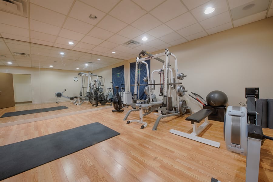 The fitness and exercise facility at Progressive Medical Center
