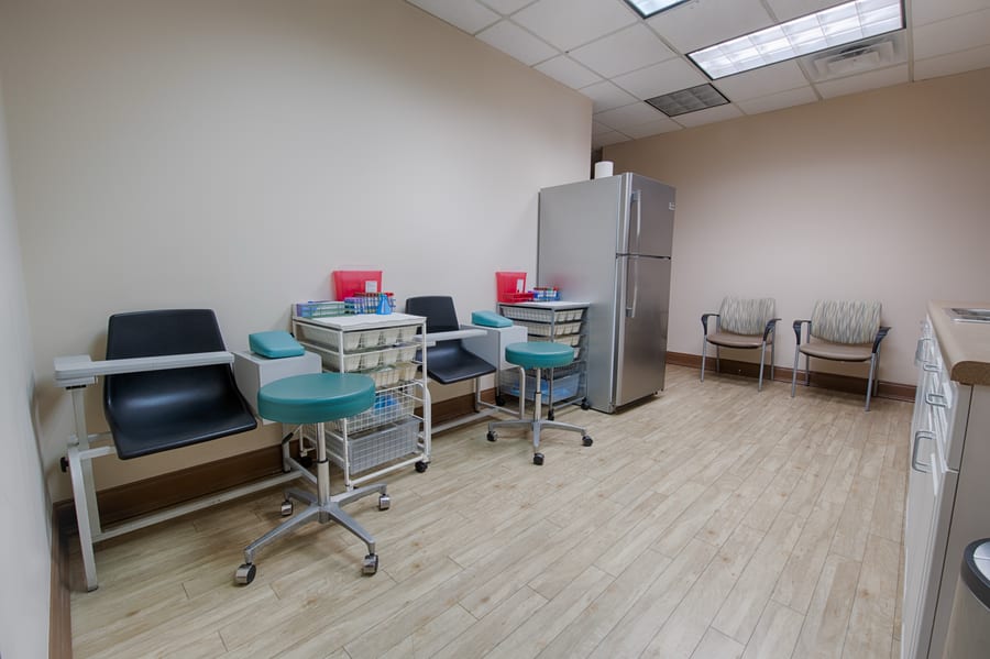Lab and diagnostics space at Progressive Medical Center in Atlanta
