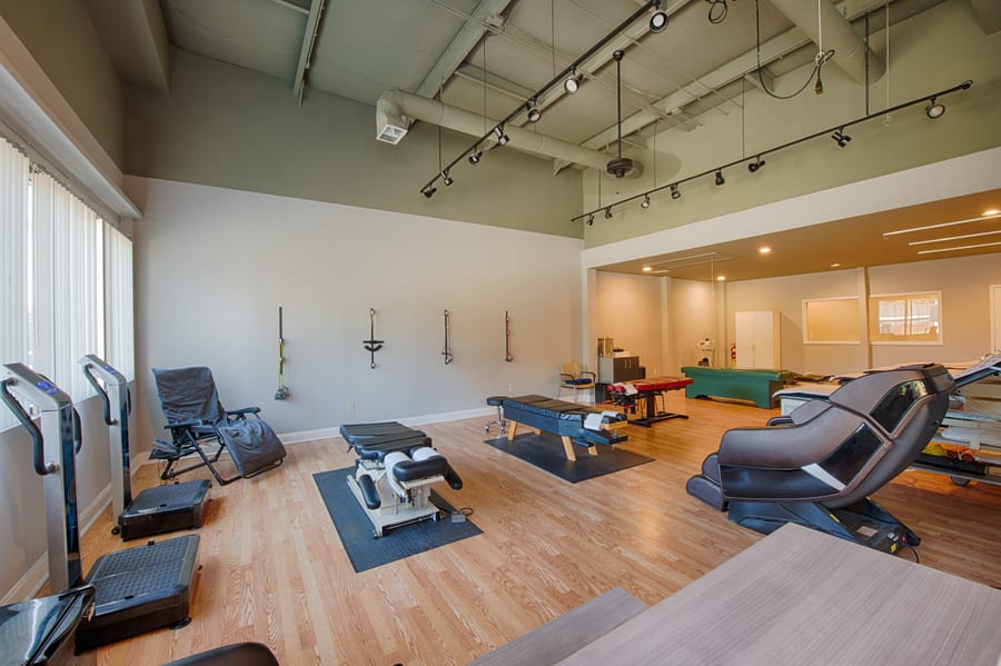 A treatment room at Progressive Medical Center